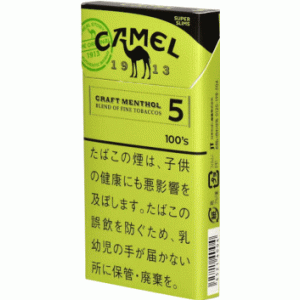 	駱駝（CAMEL） CRAFT MENTHOL（薄荷） 5mg 細長桿