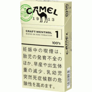 駱駝（CAMEL） CRAFT MENTHOL（薄荷） 1mg 長桿硬盒
